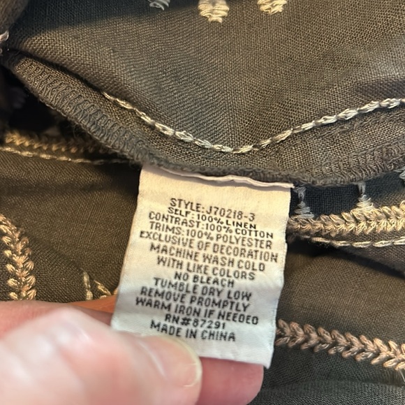 Johnny Was LA Linen Side Slit Maxi Skirt. Size Small - Picture 10 of 10